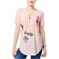 thumbnail image 2 of Dreamworks Trolls Hug Life - Camiseta gráfica para mujer, color rosa, grande DreamWorks Camiseta gráfica, 2 of 2