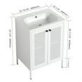 thumbnail image 4 of Juiluna 30 Inch/24 Inch Freestanding Bathroom Vanity with Gel Sink Bathroom Storage Cabinet Bathroom Accessories for Small Space, 4 of 9