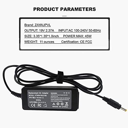 19V 2.37A Cargador para Toshiba Chromebook 2 CB35 CB30 CB35-B3330 CB35
