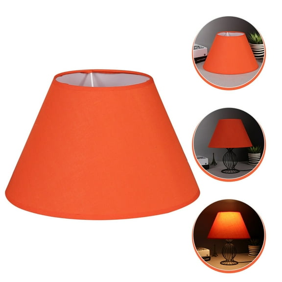 Raindrops 1Pcs Orange Cotton Polyester Round Lampshade For Light Diffusion Table Lamp Shade