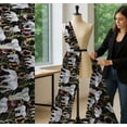 thumbnail image 5 of Soimoi Cotton Voile Fabric Leaves,Floral Wreath & Elephant Jungle Print Fabric by the Yard 56 Inch Wide, 5 of 7