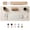 Creamy White, variant on PROMATTOO Desk Pad Protector with Premium Gift Box,Vegan Leather Waterproof Laptop Mat for Keyboard & Mouse,Matcha Green