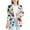 White, variant on Hiijoy Little Girls Suit Jacket Open Front Lashed Ink Print Personality Blazer Coat, White