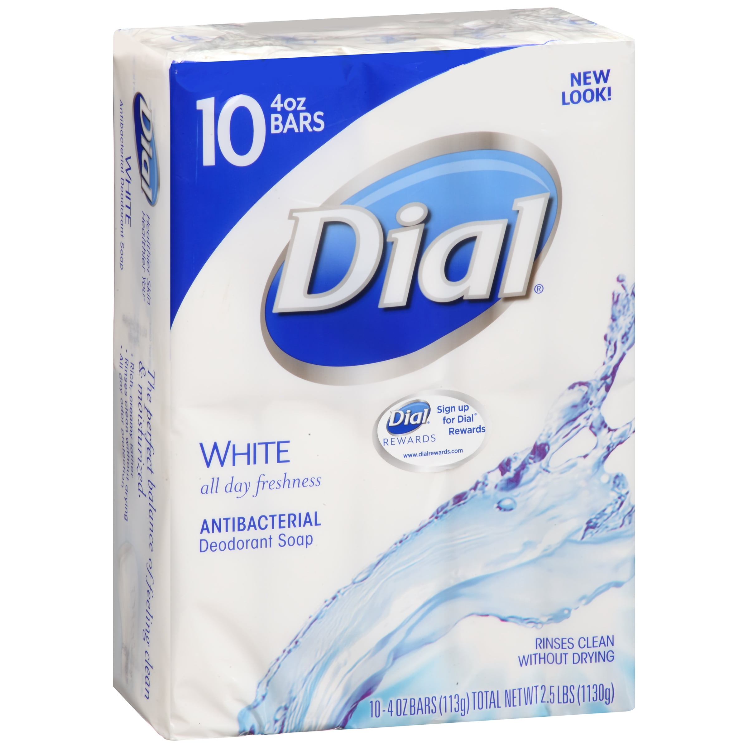 Dial White Antibacterial Deodorant Soap, 4 oz, 10 count | eBay