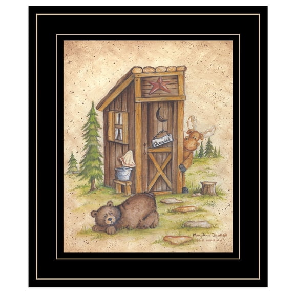 TrendyDecor4U Still Waiting By Mary Ann June Framed Print MARY279-704G