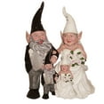 thumbnail image 6 of Homestyles Bride & Groom Wedding Gnome Married Couple Home & Garden Collectible Large Outdoor Statue 14"H, 6 of 6