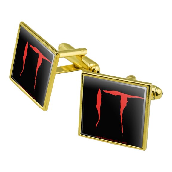 IT Movie Logo Square Cufflink Set - Silver or Gold