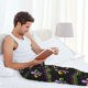 thumbnail image 5 of Balery Mardi Gras Fleur de Lis Pantalones de pijama para hombre, pijama ultraligero, pantalón de descanso-Large, 5 of 6