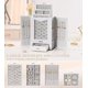 thumbnail image 5 of Organizador de joyas con ganchos transparentes para collar de ventana, vitrina para collares, anillos, aretes, pulseras y accesorios (blanco), 5 of 8