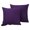 Purple#51, variant on Set of Two Solid Color Linen Pillow Covers for Outdoor Patio Furniture and Indoor Living Room Decor Breathable Sofa Cushion Cases for Bed and Chair