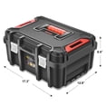 thumbnail image 2 of Caja de herramientas DNA MOTORING Organizadora con cerradura y bandeja extraíble, 2 of 7