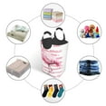 thumbnail image 5 of Kll Flamingo Laundry Hamper,Large Canvas Fabric Lightweight Storage Basket Toy Organizer Dirty Clothes Collapsible Waterproof For College Dorms,Children Bedroom,Bathroom, 5 of 6