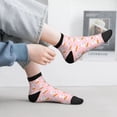 thumbnail image 2 of Fuzoiu Rabbit And Carrot Print Adult Socks, Crew Moisture-wicking Socks, Unisex Cushion Crew Socks,Casual Sports Ankle Socks, 2 of 7