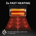 thumbnail image 3 of Simple Deluxe Standing Heater Patio Outdoor Balcony, Courtyard with Overheat Protection, 750W/1500W, 3 of 7