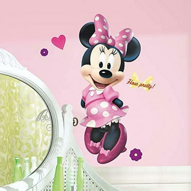 RoomMates RMK2008GM Minnie Bow-Tique Peel and Stick Giant Wall Decal , Pink