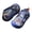 Blue, variant on Baby Boys Girls Print Breathable Sandals Mesh First Walkers Baby Shoes Non-Slip Sole Summer Playground Sneakers with Adjustable Hook & Loop Closure