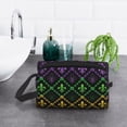 thumbnail image 6 of Honeii Mardi Gra Geometric Print Multi-Purpose Storage Bag,Hanging Dopp Kit,Small Toiletry Bag for Traveling for Toiletries, Makeup, and Small Essentials, 6 of 7