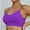 Purple, variant on Swuxness Women's Push Up Wireless Plus Size Bras Large Chest Thin Camisole Racerback Adjustable Straps