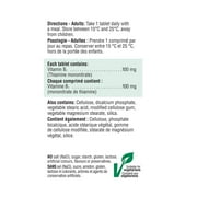 Jamieson Vitamin B1 (Thiamine) 100 mg, 100 tablets
