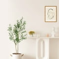 thumbnail image 3 of TINTEC Artificial Olive Tree, 4-Foot Silk Plant, Plastic Grower Pot, 1 Count, 3 of 8