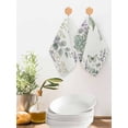 thumbnail image 2 of Spring Lavender Kitchen Dish Towels for Drying Dishes Set of 2, Garden Botanical Leaves Butterflies Waffle Weave Microfiber Hand Tea Bathroom Towels Quick Dry & Absorbent Towel 12x12, 2 of 7