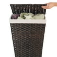 thumbnail image 3 of Whitmor Rattique® Laundry Hamper with Removable Liner, Espresso ,1 Pack, 3 of 4