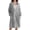 Gray#fleece bed jackets for elderly women, variant on Bed Jackets Womens Fall Winter Polka Dot Fleece Pajama Jacket with Pockets Cozy Plush Sherpa Housecoat Loungewear Sleepwear Purple,M