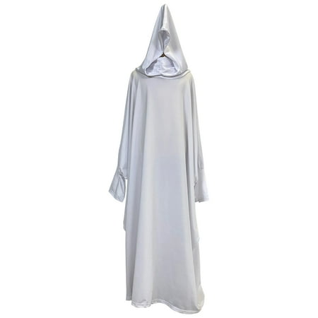 

GWAABD Little Girl Spring Dresses White Polyester Kids Toddler Baby Girls Spring Summer Solid Batwing Sleeve Robe Princess Dress Praying Hijabs Abaya Niqab Burka Hijab Clothing Dress Islam S