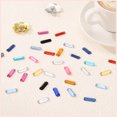 thumbnail image 4 of 50Pcs 19x7mm Flat Back Sew on Rectangle Plastic Rhinestones Beads, Black, 4 of 7