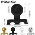 thumbnail image 3 of 1 Pack Bathroom Suction Cup Hook, Stainless Steel No Drill Razor Holder with Double Slot Design for Towels, Shavers, Loofahs and Bath Accessories, 3 of 5