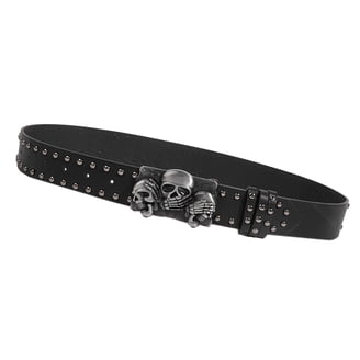 Rhinestone Skull Belt Men Women Skull Rhinestone Belt  display picture 1