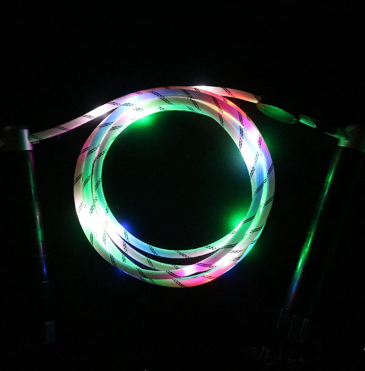 EONQY LED Skipping Rope, Lights Up LED Skipping Rope, Colorful LED Jump Ropes for Women Men and Kids Keeping Fit Training Workout and Weight Loss