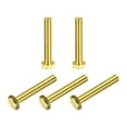 thumbnail image 1 of Unique Bargains Brass Hex Bolts, M8x50mm 5 Pack Fully Thread Grade 4.8 Machine Screws, 1 of 4