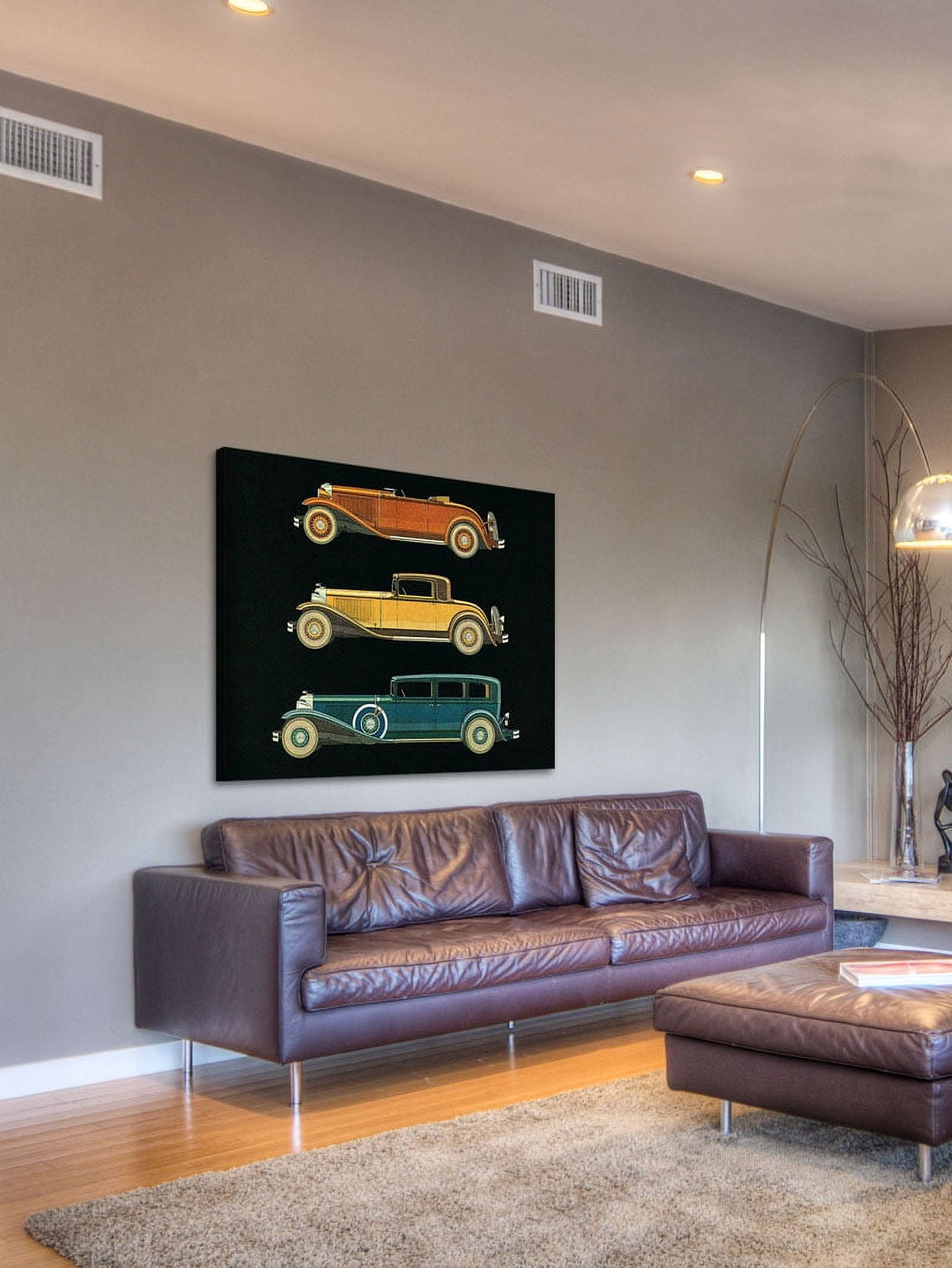 Marmont Hill "Orange, Yellow, and Blue" Painting Print on Canvas