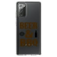 thumbnail image 1 of DistinctInk Clear Shockproof Hybrid Case for Samsung Galaxy Note 20 (6.7" Screen) - TPU Bumper Acrylic Back Tempered Glass Screen Protector - Beer & Barbecue BBQ, 1 of 3