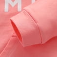 thumbnail image 6 of CYRBOKO Girls Boys Outfit Sets with Pocket, Long Sleeve Two-piece Elastic Waist Hooded Cotton Sweatsuits Pink Size 8-9 T, 6 of 8