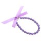 thumbnail image 2 of GOOHOCHY Collar de perlas de imitación para perros y gatos, con accesorios brillantes y lazo de cinta, joyería para cachorros, perras y gatas, color morado., 2 of 8