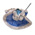 thumbnail image 6 of Kurt Adler 18-Inch Kringles Blue and Platinum Santa, 6 of 6