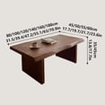 thumbnail image 2 of Modern Solid Wood Coffee Table, Handmade Rustic Live Edge Center Table for Living Room & Home Office, Farmhouse Style, Elegant Durable Design, 2 of 5