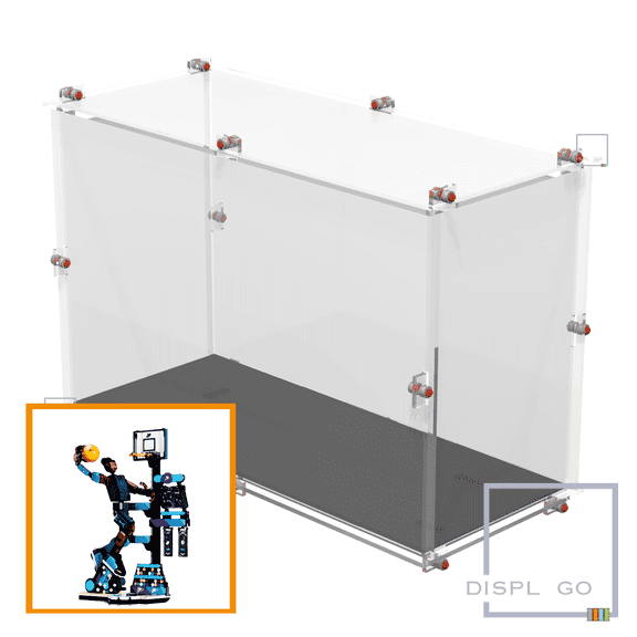 Display Case for LEGO® 43010 Nike™ Slam Dunk (Black base)