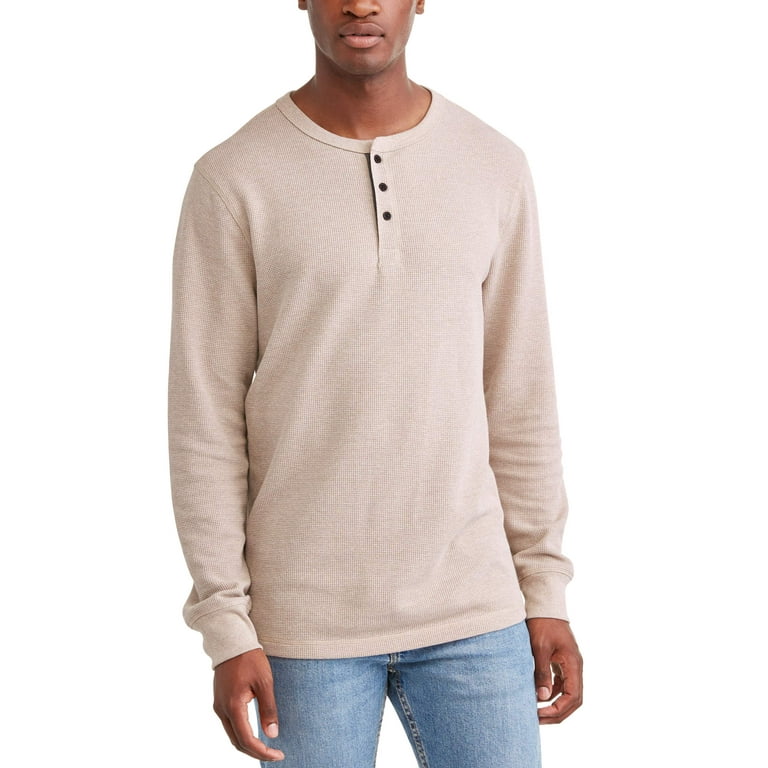 George Ls Thermal Henley - Walmart.com