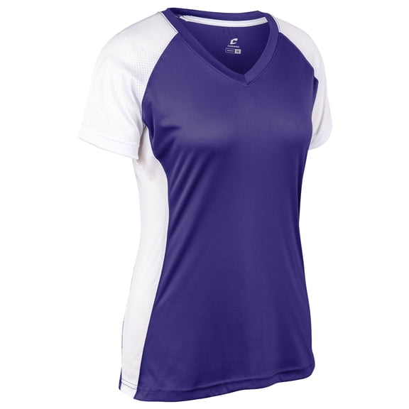 Infinite V-Neck SS Jersey - PURPLE,WHITE - M