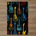thumbnail image 2 of Mohawk Home Guitar Montage Printed Indoor Area Rug in Multi, 3'4"x5', 2 of 10