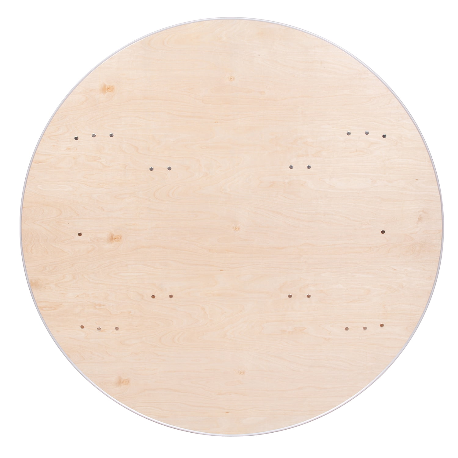 Table - 66" WFT Series Russian Birch Wood Round - Metal Edge