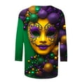 thumbnail image 5 of CKpwisy Womens Carnival Tees Crewneck Womens Casual Shirts Funny Gifts 2025 T Shirts Deal of The Day Prime Today, 5 of 5