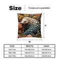 thumbnail image 5 of Pangolin Velvet Bed Pillow Throw Covers Pillow Inserts Throw Pillows with Unique Patterns - Set of 2, Sizes 16x16, 18x18, 20x20 Inches for Various Occasions, 5 of 6