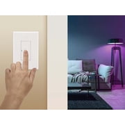 Cree Connected Max Smart In-Wall 5-Button Scene Controller For Connected Max Smart Bulbs, Compatible with Any Connected Max Smart Bulb, Bluetooth + WiFi, White, 1 Controller