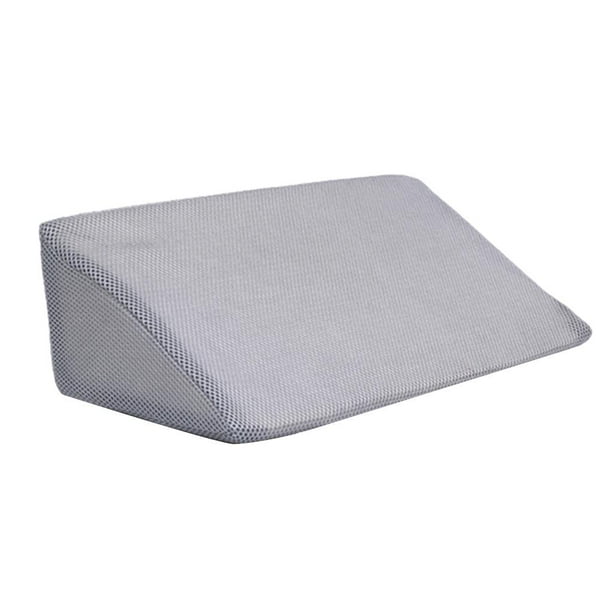 Almohada de cuña, cojín de apoyo para piernas, cuñas de soporte corporal, cuña de cama para después gris
