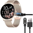 thumbnail image 1 of ccwonima Compatible with LIGE FV12 Smart Watch Charger, Magnetic Replacement Charger Compatible with LIGE FV12 Smart Watch-1.43 Inches (Black), 1 of 1