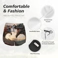 thumbnail image 4 of Bixox Women's Friendship Dragon pattern 2 in 1 Running Shorts - Lightweight Athletic Workout Gym Yoga Shorts Liner with Pockets - Large, 4 of 5